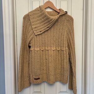 Lady Enyce Cozy Tan Knit Sweater size M